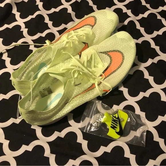 NIKE ZOOM SUPERFLY ELITE 2 Sprinting Spikes CD4382-700 “Barley Volt” Sz 14 Lime